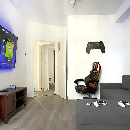 Jaybnb - Gaming Ps5 65 Zoll 4k Tv Mit Balkon Apartment Dortmund